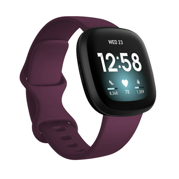 Wongeto Compatible con correas Fitbit Versa 4 / Fitbit Versa 3 para mujeres  y hombres, correa de repuesto de resina para reloj inteligente Fitbit