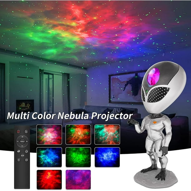 Mubarek Proyector Galaxy 2.0 actualizado, 33 modos de iluminación y luces  de galaxia regulables para dormitorio+control remoto, 10 proyectores de luz