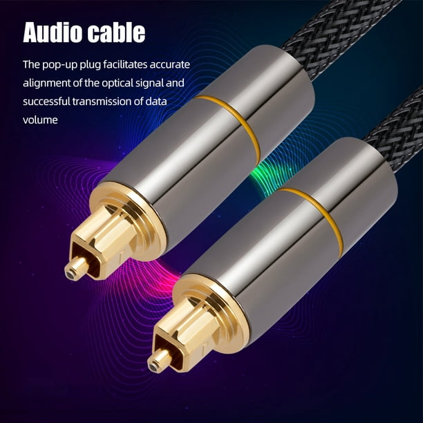 1/1.5/2/3/5M Toslink SPDIF Cable coaxial Cable óptico Cable de