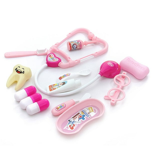 médico juguete de rosado el plastico estetoscopio para niño