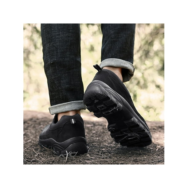 Oucaili Zapatos sin cordones para hombres mocasines para caminar zapatillas  de senderismo zapatos de Oucaili