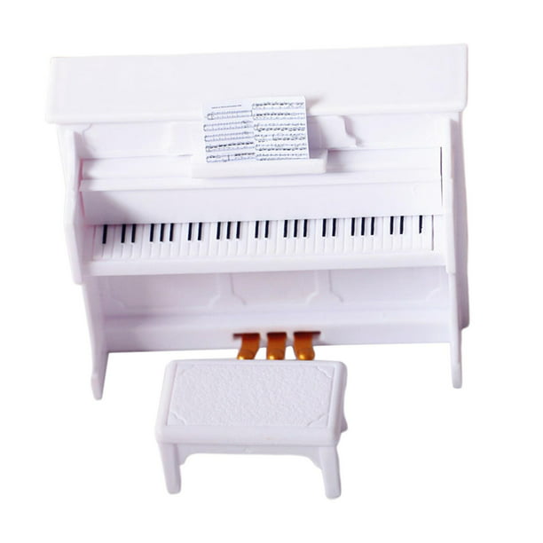 Piano en miniatura de de simución con juego de simución para para 1:/6, muebles de muñeca de hadas, juguetes, Sunnimix mini piano | Walmart en línea
