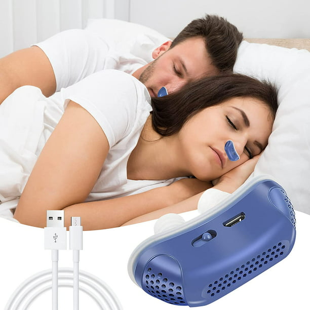 Dispositivos antironquidos, solución eléctrica variable para ronquidos,  mini ayuda para dormir para fosas nasales bloqueadas, deja de roncar para  hombres y mujeres XianweiShao 8390615115520