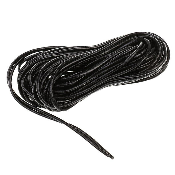 RUBY unos 20m x 3mm Cuerda Cuero para Manualidades,Cordón de Cuero