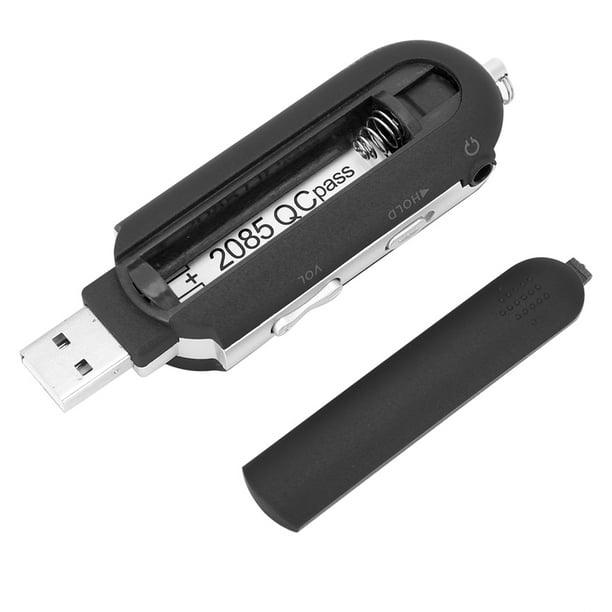  Reproductor de MP3 USB Bluetooth 4.0 8GB reproductor de música  con clip portátil HiFi sin pérdidas de sonido reproductor MP3 con grabadora  de voz Soporte hasta 64GB TF Card (negro) 