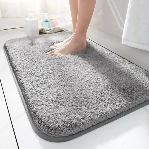 Alfombra de baño de microfibra antideslizante que absorbe el agua, alfombra  de baño para sala de estar, alfombra de piso de 23.6 x 70.9 in, alfombra