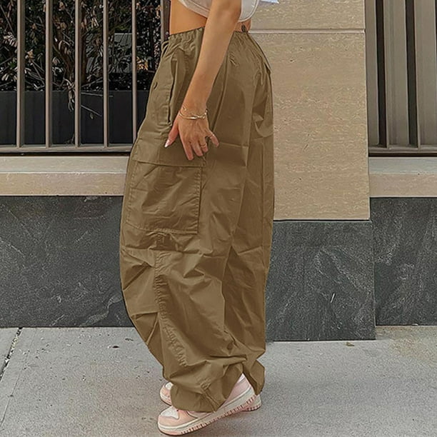 Pantalones Deportivos Con Cordón Para Mujer Pantalón Moda Casual