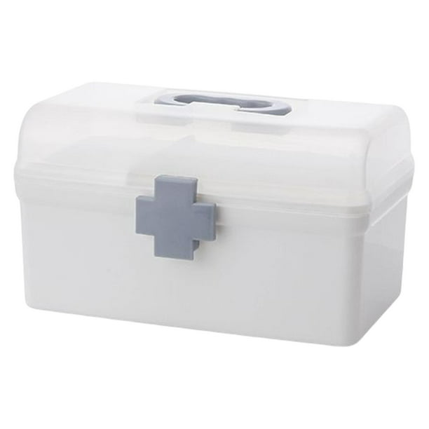 Organizador de medicamentos y bolsa de almacenamiento vacía, caja de  primeros auxilios familiar, bolsa organizadora de botellas de píldoras para