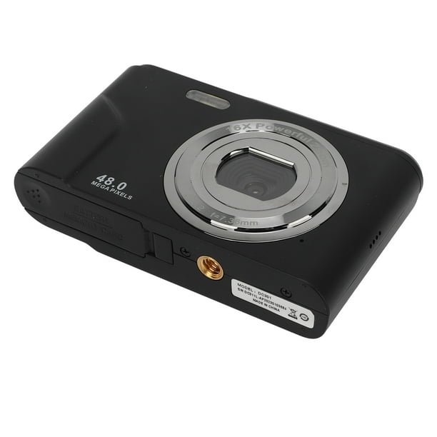 Cámara digital, FHD 4K Autofocus Vlogging Cámara 48MP 16X Zoom digital  Cámara digital con tarjeta de memoria de 32 GB  Cámara pequeña  portátil