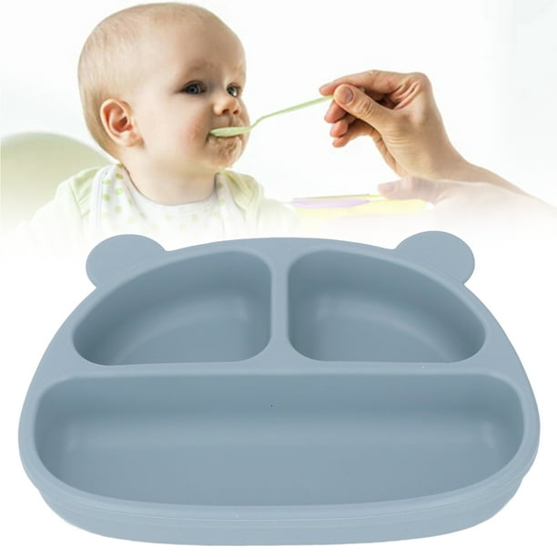 Plato Silicona para Bebé con Ventosas 