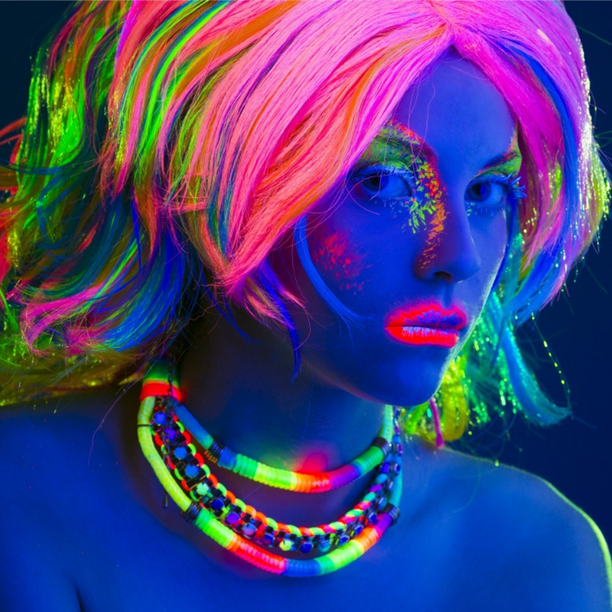 5 Colores Pintura Neon / Glow Fluorescente para Rostro Cuerpo Maquillaje de  Etapa Salvador Pintura corporal facial