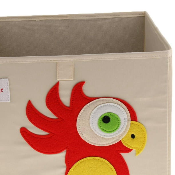 Caja de juguetes de almacenamiento de lona de plegable para  niños/papelera/cubo//cesta/organizador Loro Zulema Contenedores de  almacenamiento de artículos diversos para niños