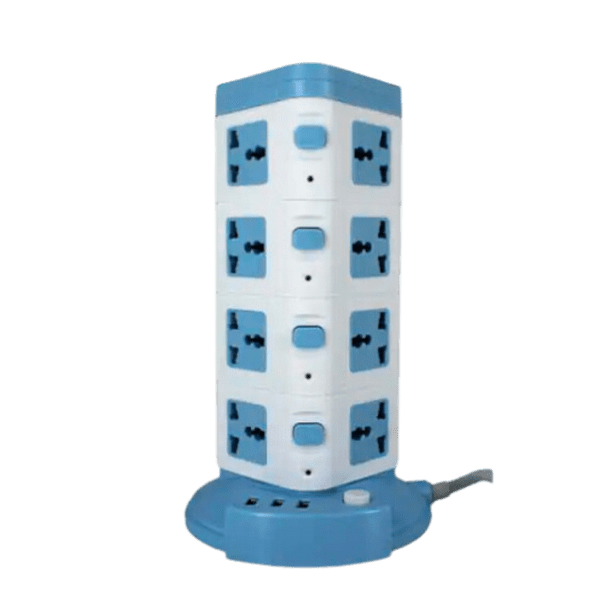 Torre Vertical Multicontacto 16 enchufes BLUEWARE A04U 4F