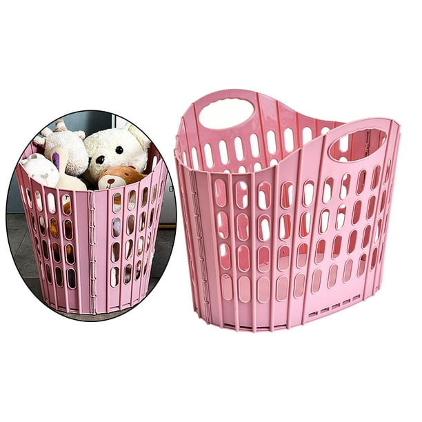  Cesta plegable de plástico para la colada: cestas plegables  para la ropa sucia – cesta plegable para lavado y almacenamiento 43L  (dorado) : Hogar y Cocina