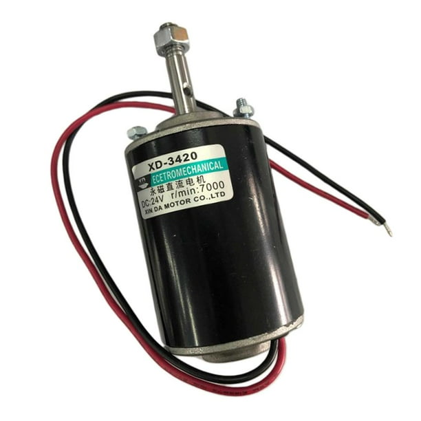 Mini motor de CC de imán permanente de 12 V CW/CCW Motor de engranaje  eléctrico reversible de alta velocidad de bajo ruido para generador de  bricolaje