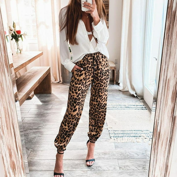 Pantalon Leopardo Mujer