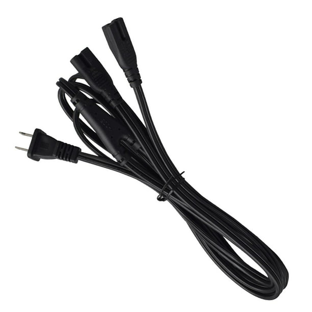 Enchufe del del cable de alimentación de deformación: regleta de enchufes  planos con 2 puertos USB y salidas múltiples 3/4/5, con cable de ex -  Blanco 3 puntos Blanco 3 salidas Sunnimix