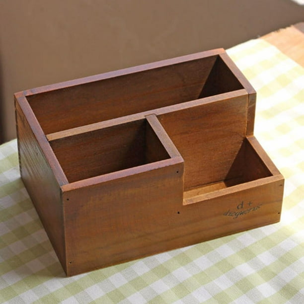 Operitacx 4 cajas de madera artesanal, decoración de escritorio para  decoración del hogar, para suculentas, maceta, caja de madera, centro de  mesa, – Yaxa Colombia