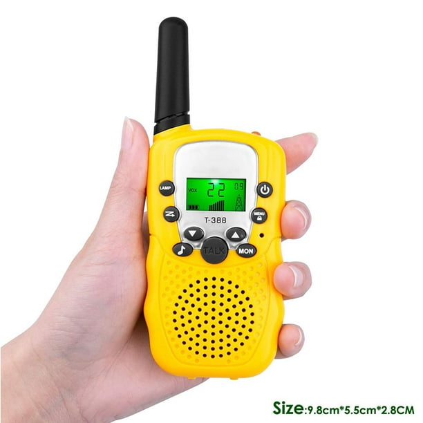 2 relojes walkie talkie recargables para niños, radio bidireccional walky  talky con linterna juego al aire libre para niños juguete interfono, regalo