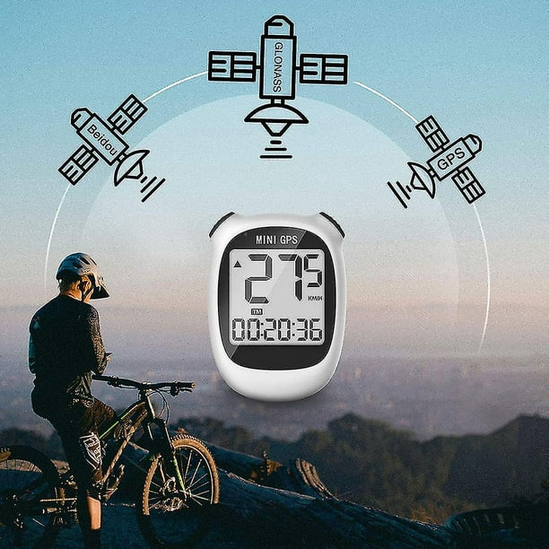 GPS / Cuentakilómetros Bici, Velocímetro de Bicicleta