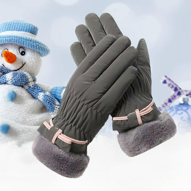 Guantes Térmicos Interiores De Felpa Para Invierno, Guantes Deportivos  Gruesos Para Nieve Con Pantalla Táctil Para Clima Frío Para Mujeres, Moda  de Mujer