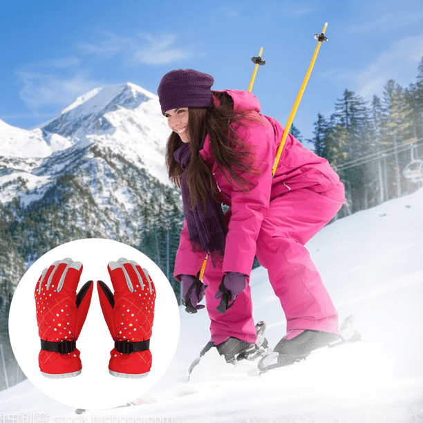 Nuevos guantes de esquí para mujer más guantes gruesos de lana para  invierno deportes al aire libre Zhivalor CPB-US-XD420-1