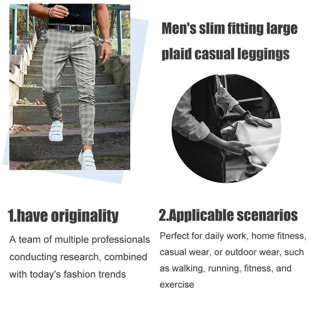 Pantalones De Hombre Fitness Casual Pantalones Elásticos Hombres