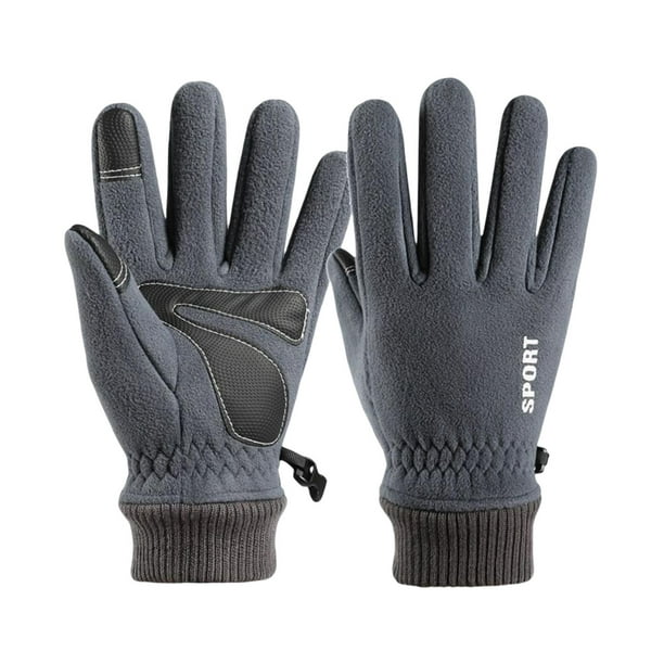  demaxiyad Guantes de invierno – Manoplas de moto de nieve,  guantes térmicos gruesos de nieve para hombres, guantes de invierno para  pantalla táctil, guantes de invierno impermeables antideslizantes para  dedos abiertos