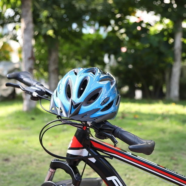 Casco Bicicleta MTB Adulto WAG blanco-azul 