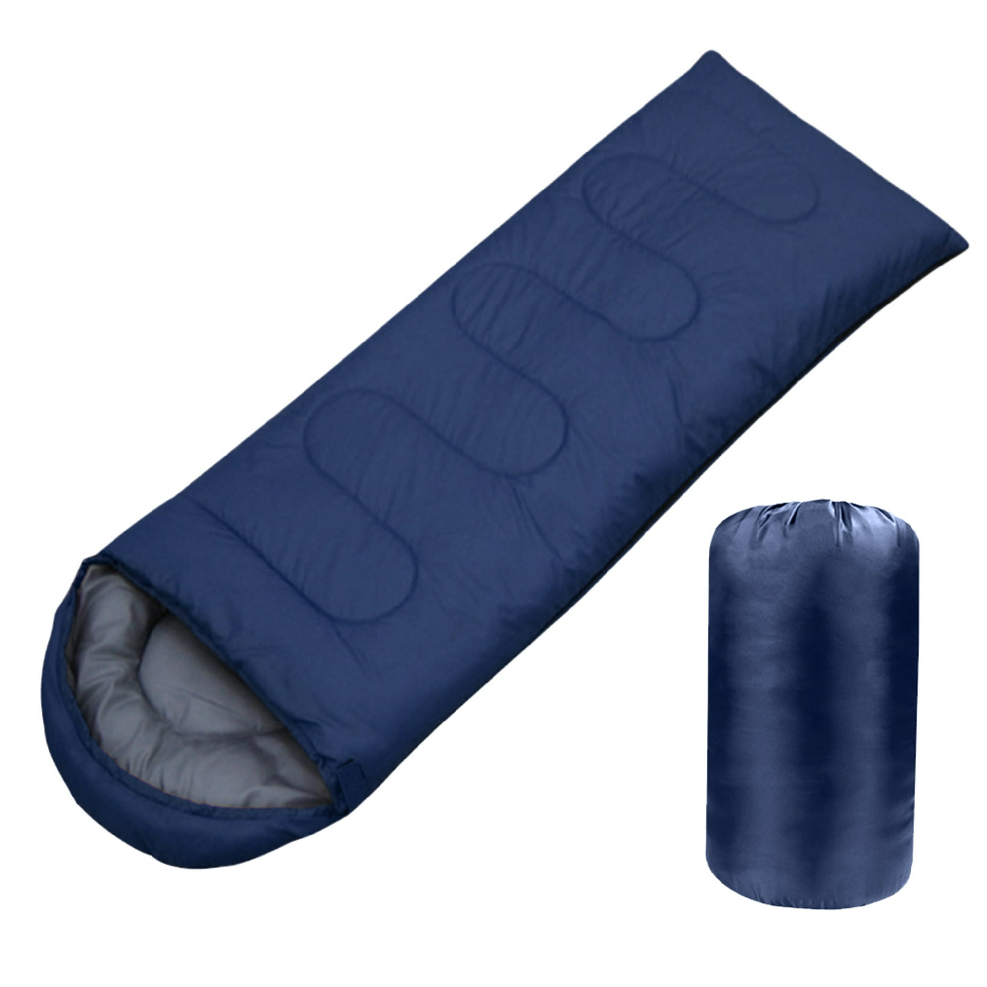 Saco de dormir ultraligero sacos de dormir impermeables para acampar sacos  de dormir gruesos de invierno cálidos para adultos sacos de dormir para  acampar al aire libre - azul marino - (huali)