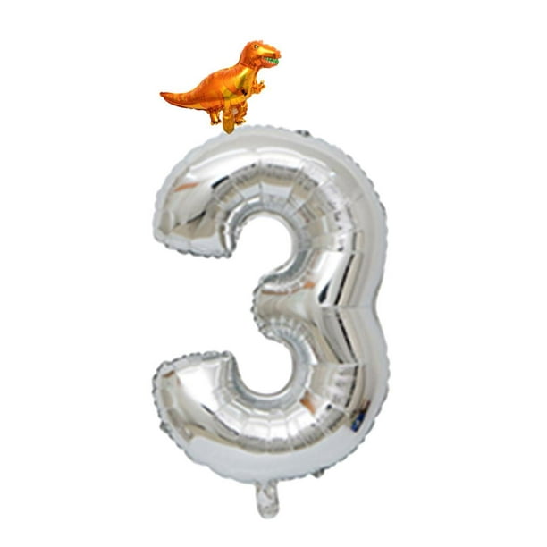 Decoraciones de cumpleaños número 30, suministros de fiesta, globos  plateados del número 30, globos de aluminio de Mylar de 30 ° decoración de  globos