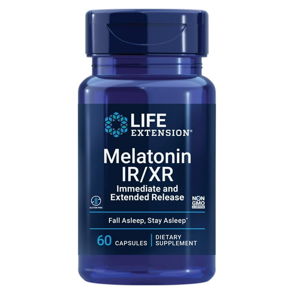suplemento life extension melatonina irxr 15 mg