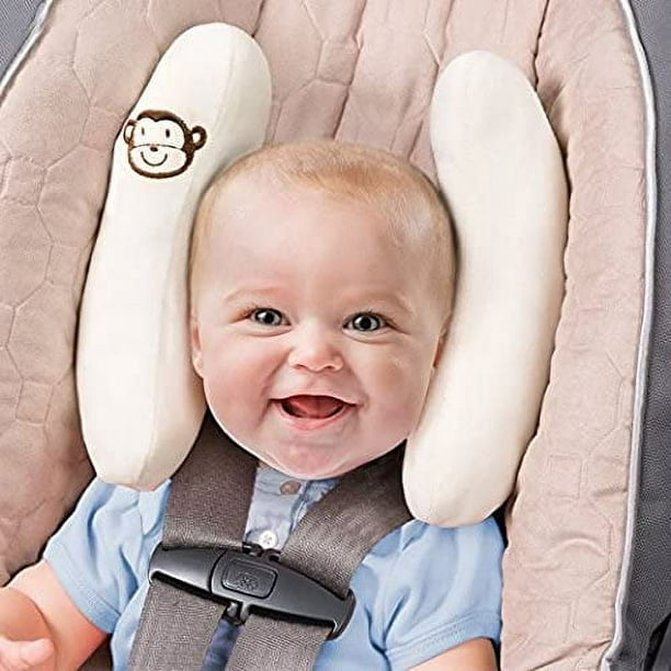 Reposacabezas ajustable para niños pequeños y soporte para el cuello,  almohada de viaje con forma de plátano, el mejor reposacabezas para asiento  de coche, cochecito, para bebés de 0 a 2 años (