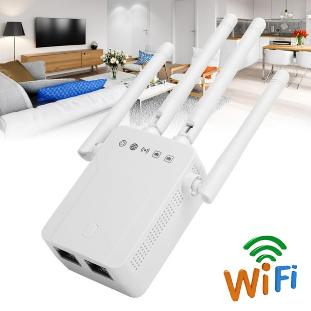 Repetidor WiFi, extensor WiFi, amplificador de señal WiFi de alta  velocidad, repetidor de Internet inalámbrico para el hogar, amplificador de  largo