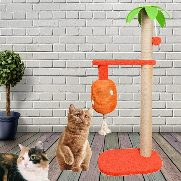 4 postes rascadores de sisal reemplazables con cuerda de sisal rascador  para árboles de gato, marco de escalada para gatos, muebles para gatos