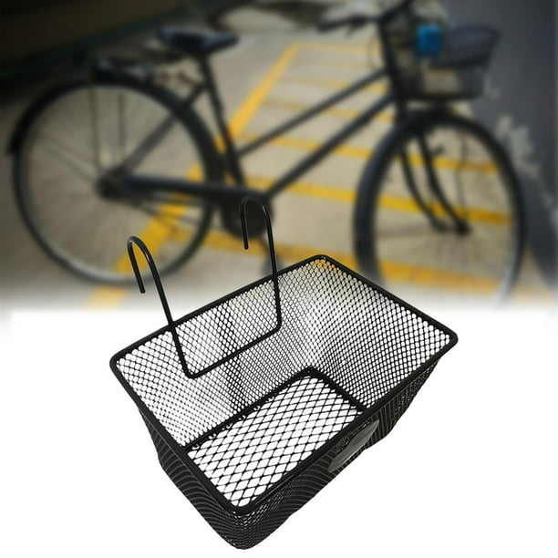 Cesta delantera de scooter eléctrico con mango de acero inoxidable para  almacenamiento de bicicleta cesta colgante