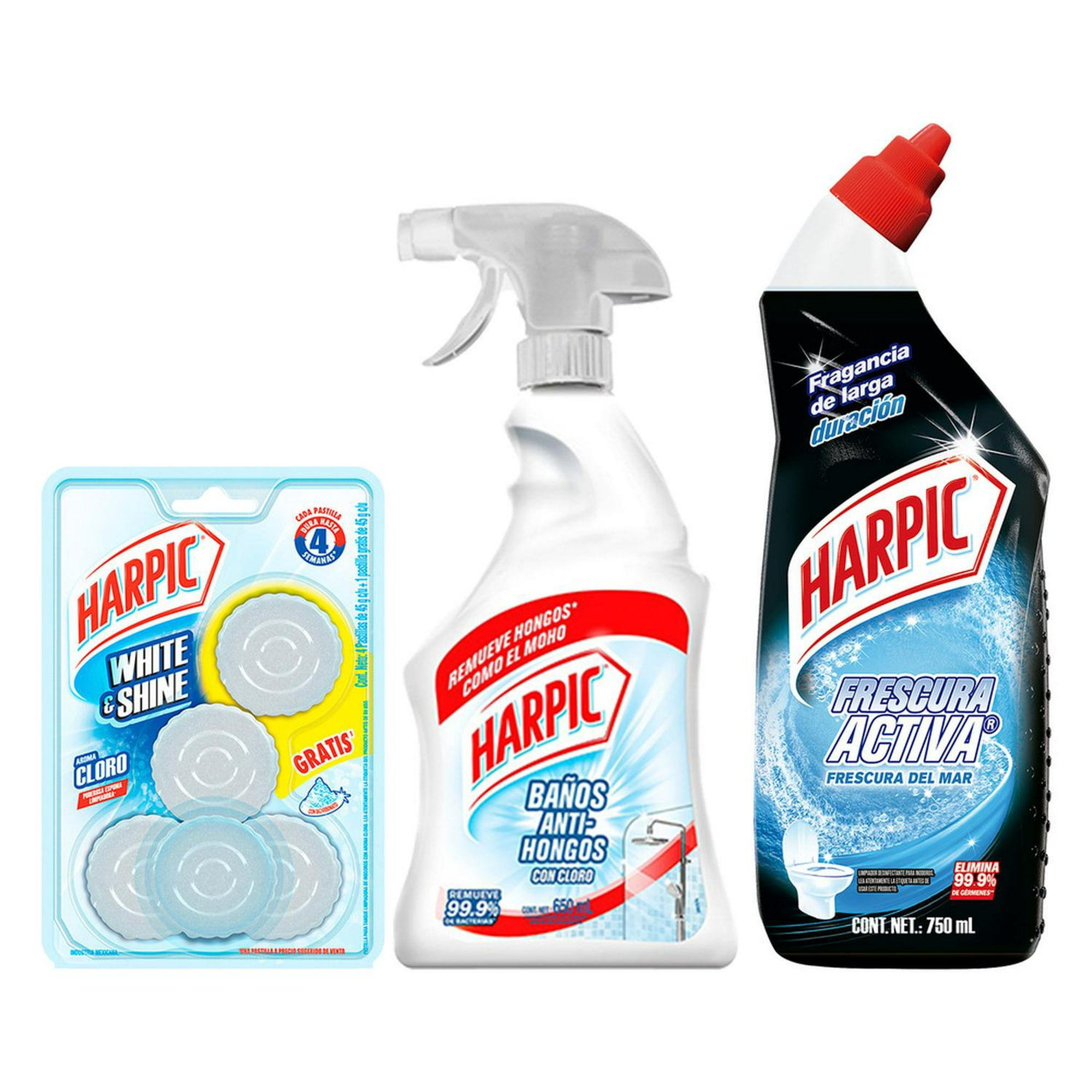 Limpiador líquido para baño Harpic anti hongos con cloro 650 ml