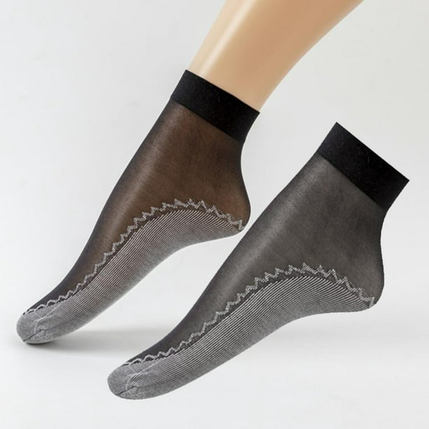  feprena Calcetines de tubo, calcetines de trabajo duraderos  para mujer con absorción de humedad, Negro Beige _24 : Ropa, Zapatos y  Joyería