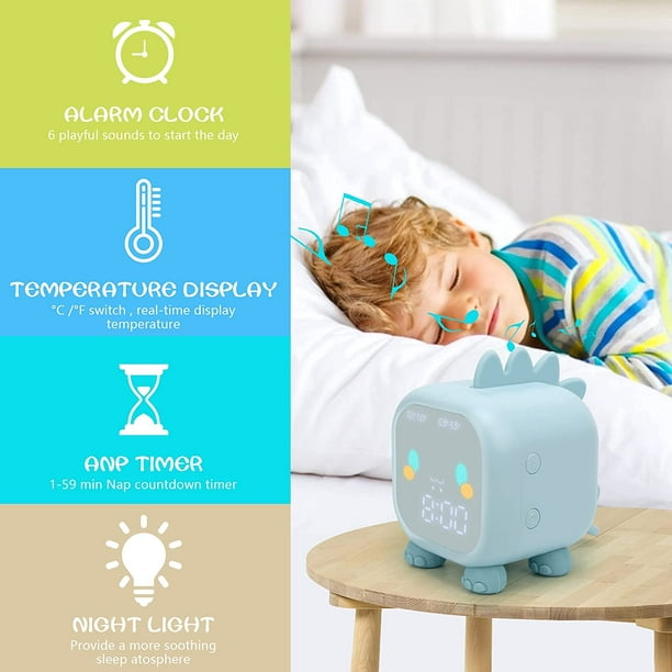  Reloj despertador de luz de amanecer para niños con sueño  pesado : Electrónica