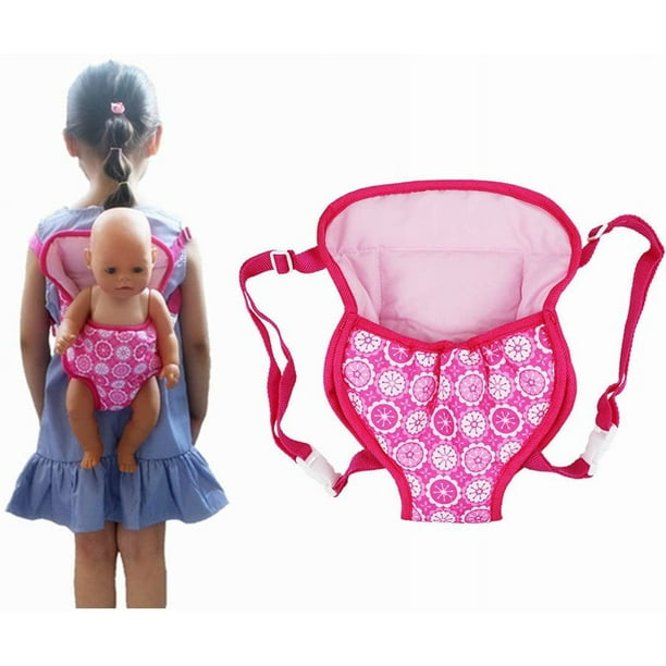 Baby Doll Carrier Mochila Accesorios para muñecas Portabebés Delantero y  Trasero con Correas para muñecas de 15 a 18 Pulgadas,Púrpura Zhivalor  Accesorios para Muñecas