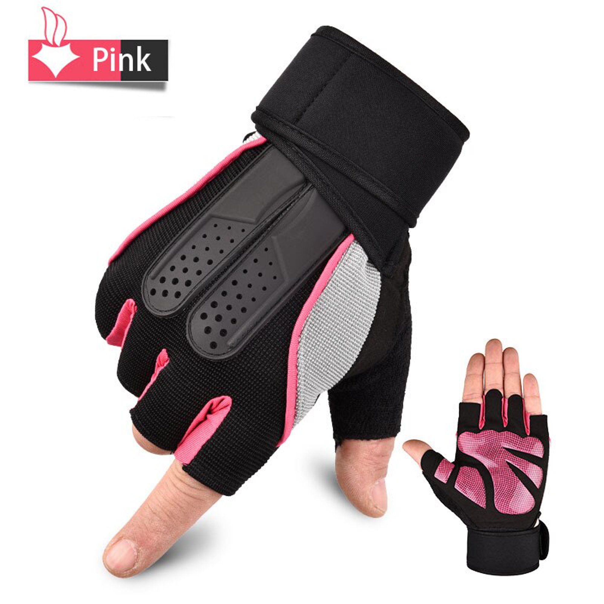 Guantes de Fitness para hombre y mujer, manoplas para gimnasio,  levantamiento de pesas, entrenamiento de culturismo, ejercicio deportivo,  guante de entrenamiento Fivean Guantes deportivos