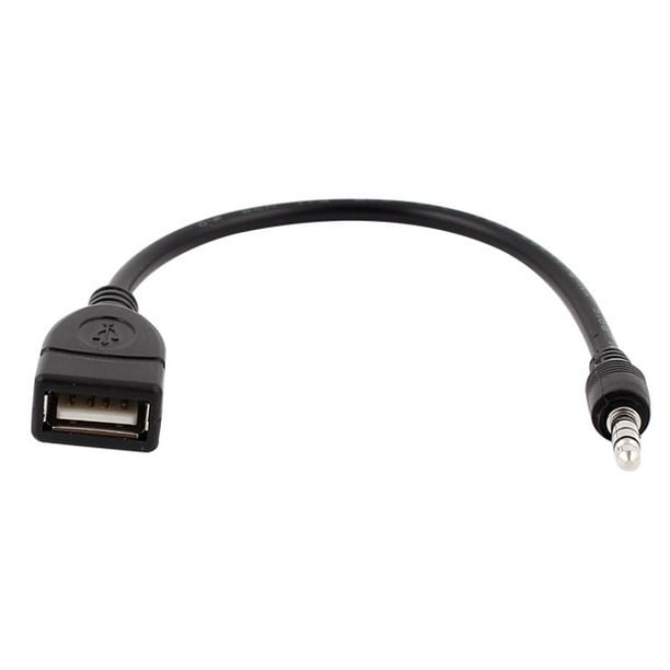 USB Hembra a AUX 3.5mm Macho Conector Audio Datos Cable De Carga Unique  Bargains Conector Cable De Carga