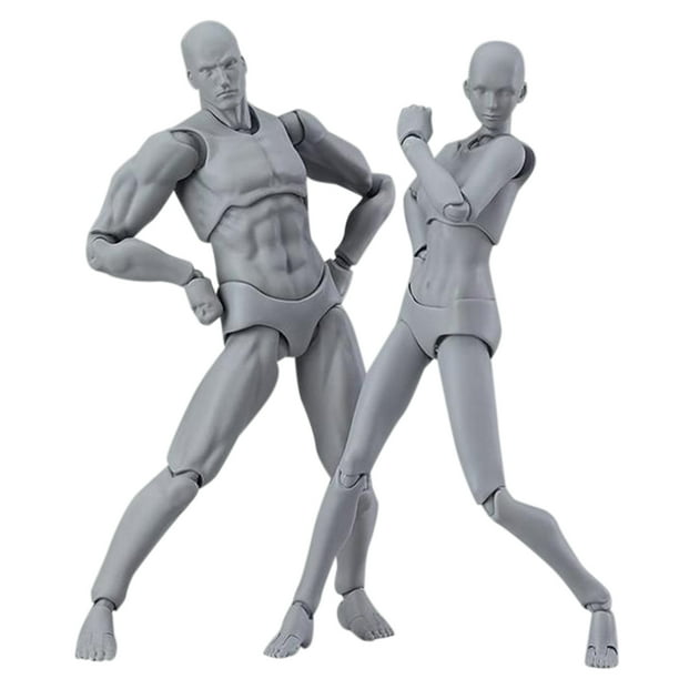 Figuras de acción de juguete de 13Cm, figuras articuladas masculinas y  femeninas móviles para artistas, figuras corporales de pvc, modelo de  maniquí