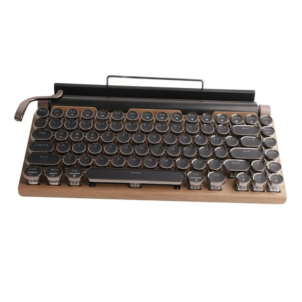 Teclado mecánico para juegos estilo máquina de escribir, teclado negro -  VIRTUAL MUEBLES