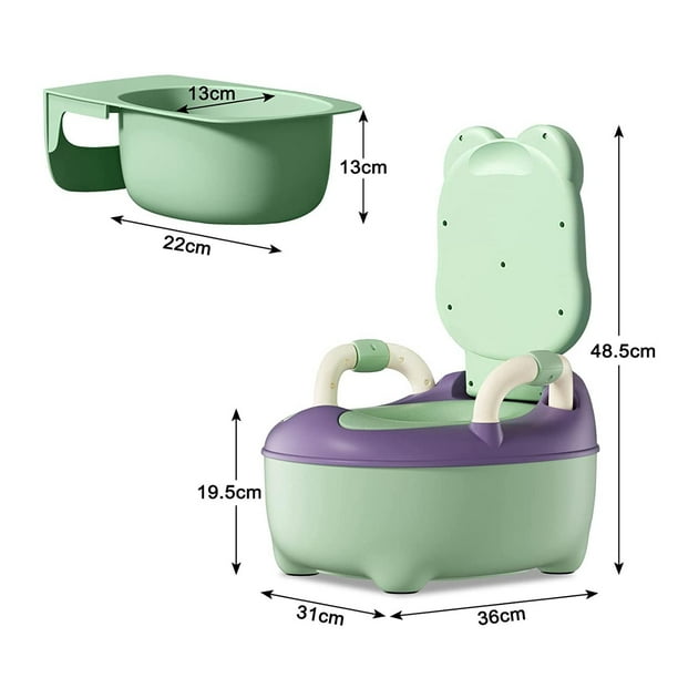 Asiento de inodoro para bebé, taburete para orinal, asiento de  entrenamiento para inodoro para años Azul Zulema asiento de entrenamiento