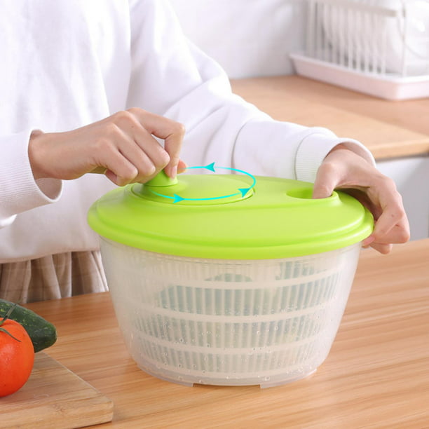 Cook with Color Escurridor de ensalada - Secadora de lechuga y productos  con cuenco, colador y sistema de drenaje integrado para ensaladas y  productos