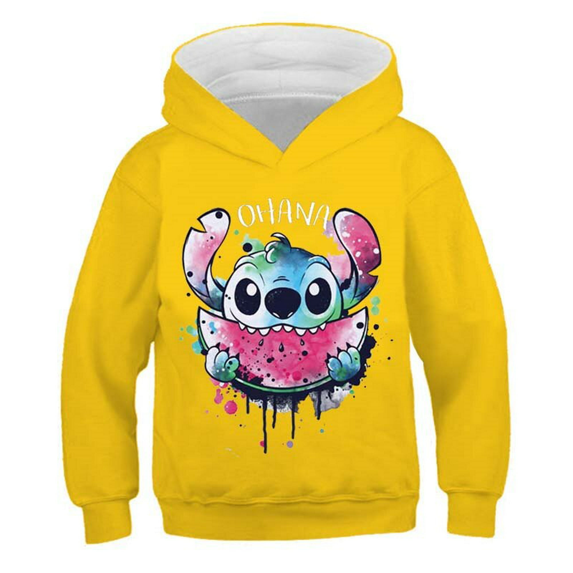 Sudaderas de algodón para niños de Stitch, sudaderas con capucha de manga  larga para primavera y oto Gao Jinjia LED