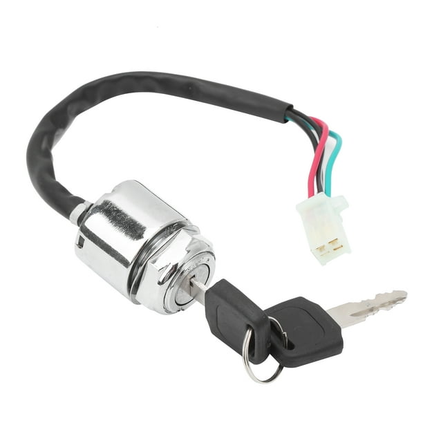 Llave Moto - Interruptor de encendido eléctrico de 2 cables, interruptor de  encendido de motocicleta de 2 cables, interruptor de encendido de llave de