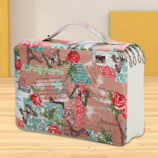 Comprar Bolsa de capacidad organizadora de arte para niños y niñas,  portalápices, bolsa de almacenamiento de pintura, estuche para lápices de  colores