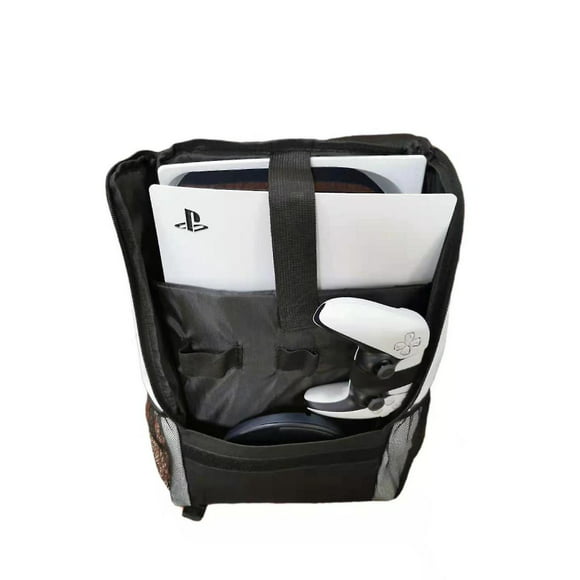 new ps5 backpack travel carrying case portable storage bag for sony playstation 5 game console conso liwang